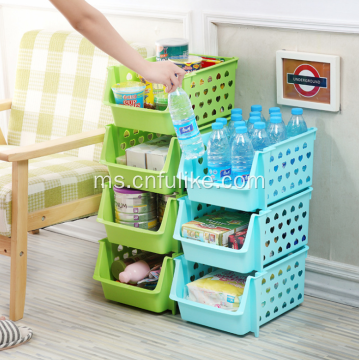 Bakul Plastik Stackable Berkualiti Premium untuk Dapur